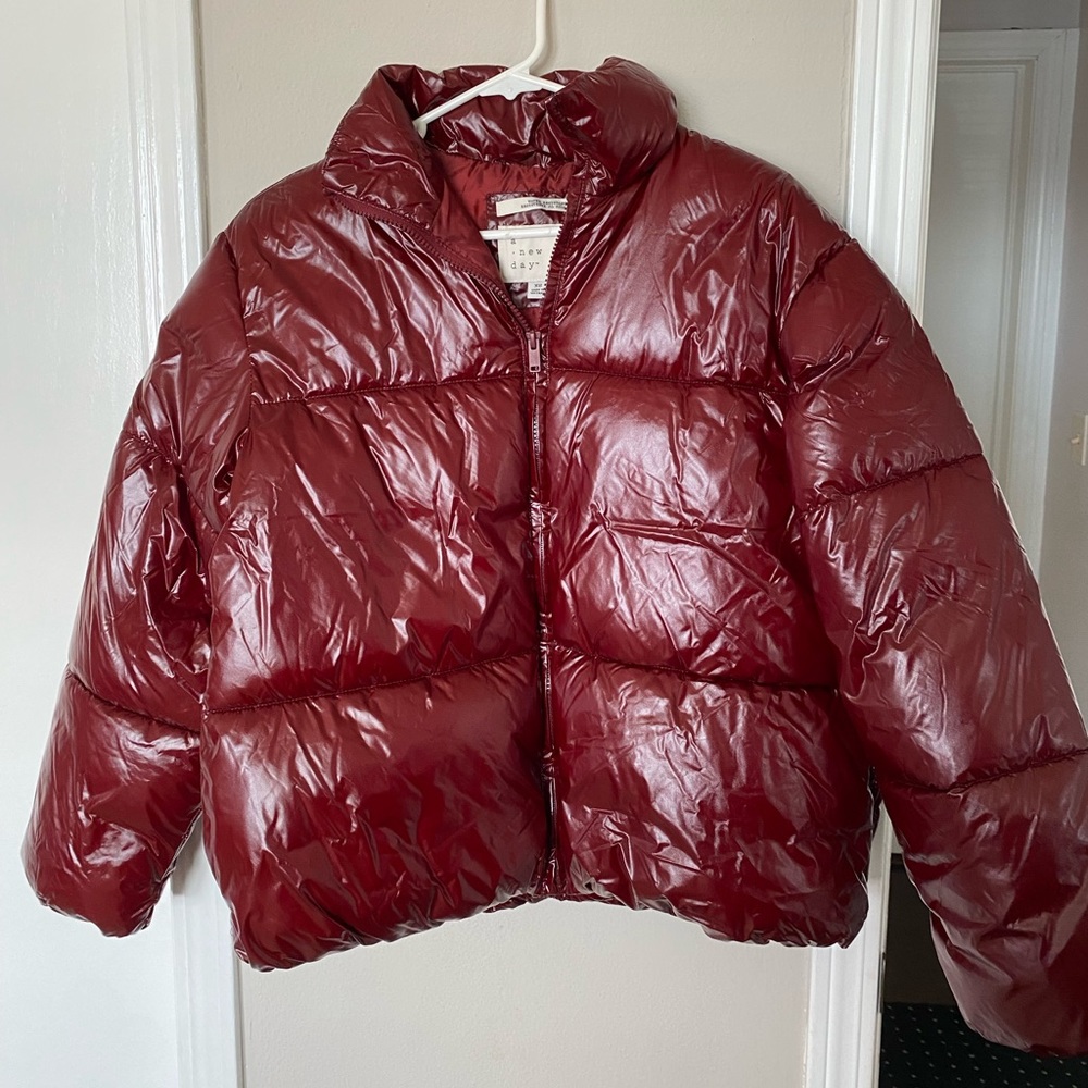 A New Day Red Puffer Jacket XS